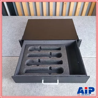 COMPACT DR212 ลิ้นชักRACK 2U 12นิ้ว พร้อมโฟม ลิ้นชัก 2U ใส่ RACK สำหรับเก็บไมค์หรืออุปกรณ์ต่างๆ ลิ้นชักRACK DR 212