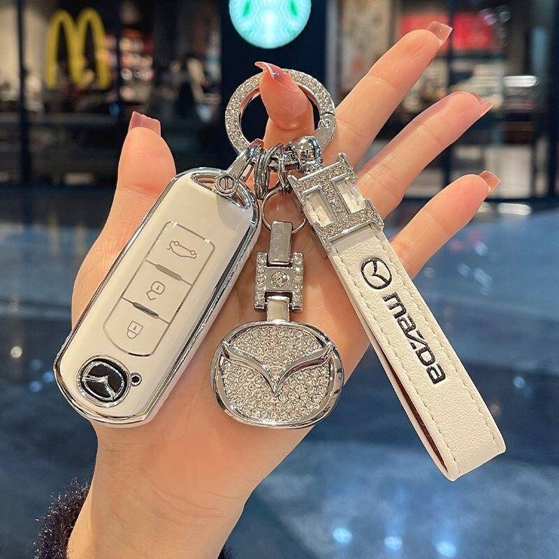 Mazda Mazda3 Axela เคสกุญแจ Mazda 2 6 cx30 cx4 cx5 cx8 เคสกุญแจรถเคสป้องกัน