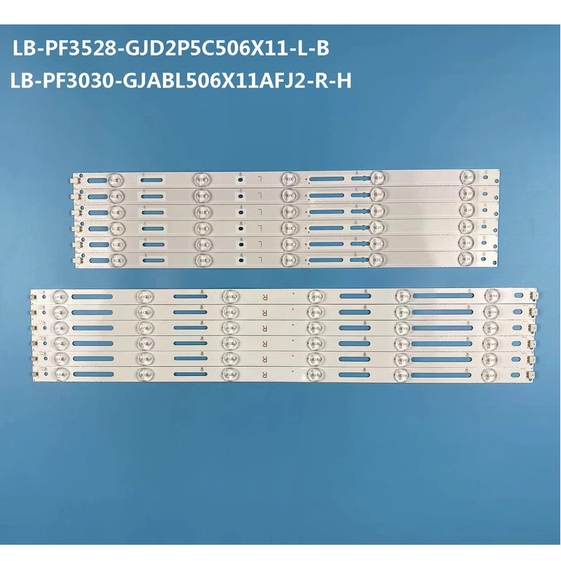LED Backlight strip สําหรับ 50E3100 50V5 50M5 50PFF4 TPT490U2-EQYSHM.G LB-PF3528-GJD2P5C506X11-H GJD