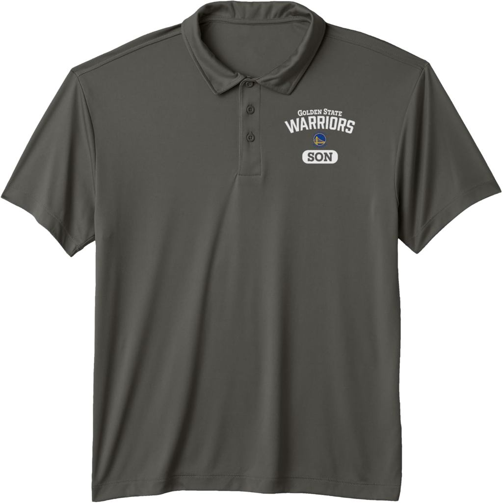 เสื้อโปโล NBA Golden State Warriors ลายโลโก้ทีมแบบโค้ง
