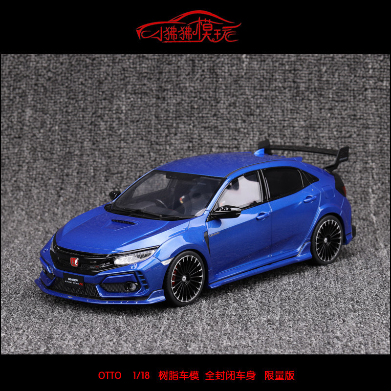 พร้อมสต็อก OTTO 1: 18 Honda Civic Civic FK8 Type R Mugen Unlimited Resin Car Model