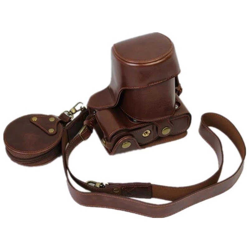 รุ่นปกแข็งเหมาะสําหรับกล้อง Fuji XT10/XA3 เคสหนัง Fuji XA10/XA3 รวมทุกอย่างเคสกล้อง