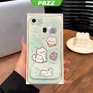 PBZZ FOR เคส เคสสําหรับ OPPO F5 OPPO F7 เคสโทรศัพท์ Softcase ซิลิโคนป้องกันกันกระแทก Clear Cover ดีไซน์ใหม่ความงาม CARTOON CAT พร้อมที่วาง TYMYZJ01