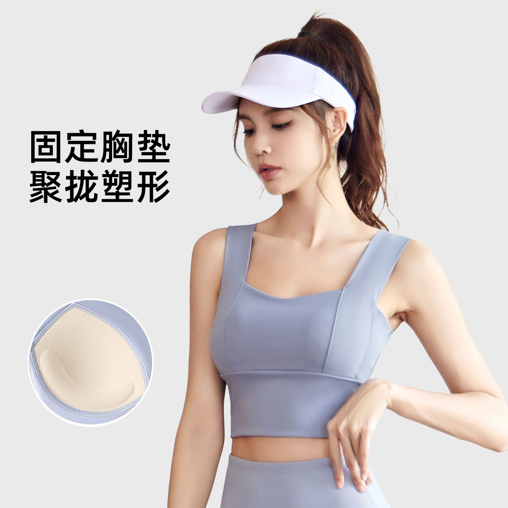 sport bar ผู้หญิง sport bra ชุดชั้นในกีฬากันกระแทกสำหรับโยคะและฟิตเนส