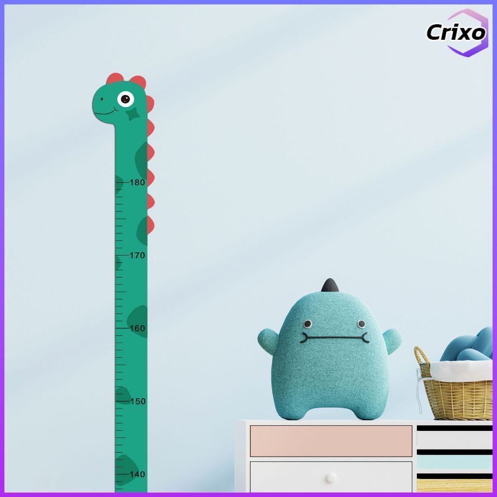 Crixo สติ๊กเกอร์วัดส่วนสูง PVC.กันน้ำ สติ๊กเกอร์ติดผนัง Wall Sticker ที่วัดส่วนสูงเด็ก 180 Cm.