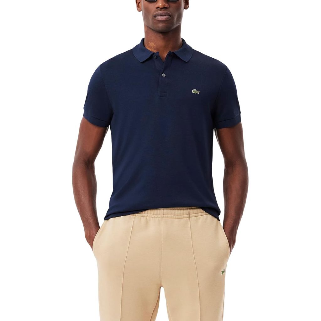 เสื้อโปโลผ้าฝ้ายพีม่าทรงปกติสำหรับผู้ชาย Lacoste