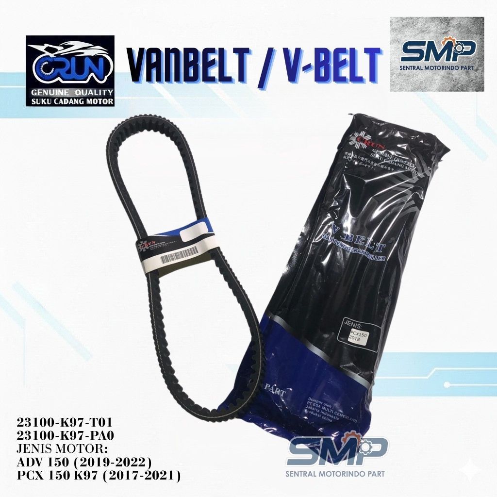 23100-K97-T01 CRUN Vanbelt Honda ADV 150 PCX 150 K97 23100K97PA0 Vanbel