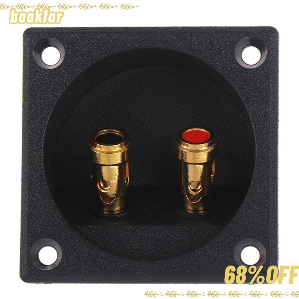 ขั้วต่อลำโพง BOOKFOR 2 ชิ้น Banana Jack ทนทาน ใช้งานง่าย สำหรับลำโพงและซับวูฟเฟอร์