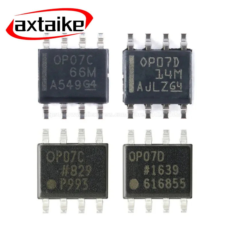 10PCS OP07 OP07CP OP07DP DIP-8 OP07C OP07D SOIC-8 OP07CDR OP07CSZ OP07DRZ -REEL7 Precision Operation