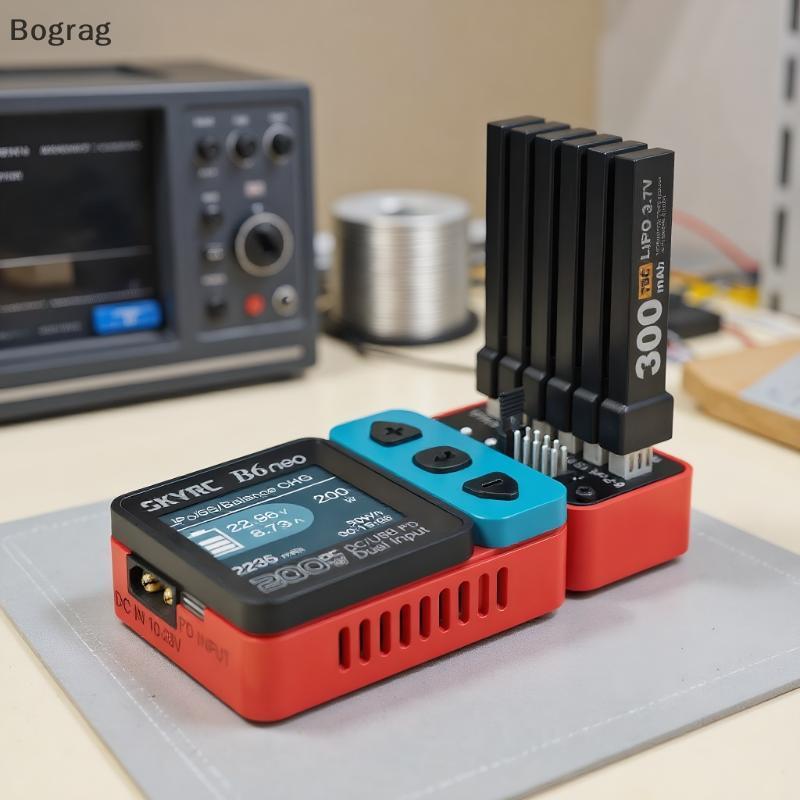 [Bogr] 1 ชิ้น OSH 6-Port 1S แบตเตอรี่ชาร์จ Hub สําหรับ LiPo LiFe Li-ion LiHV รองรับ B6neo 2 B6neo+ B