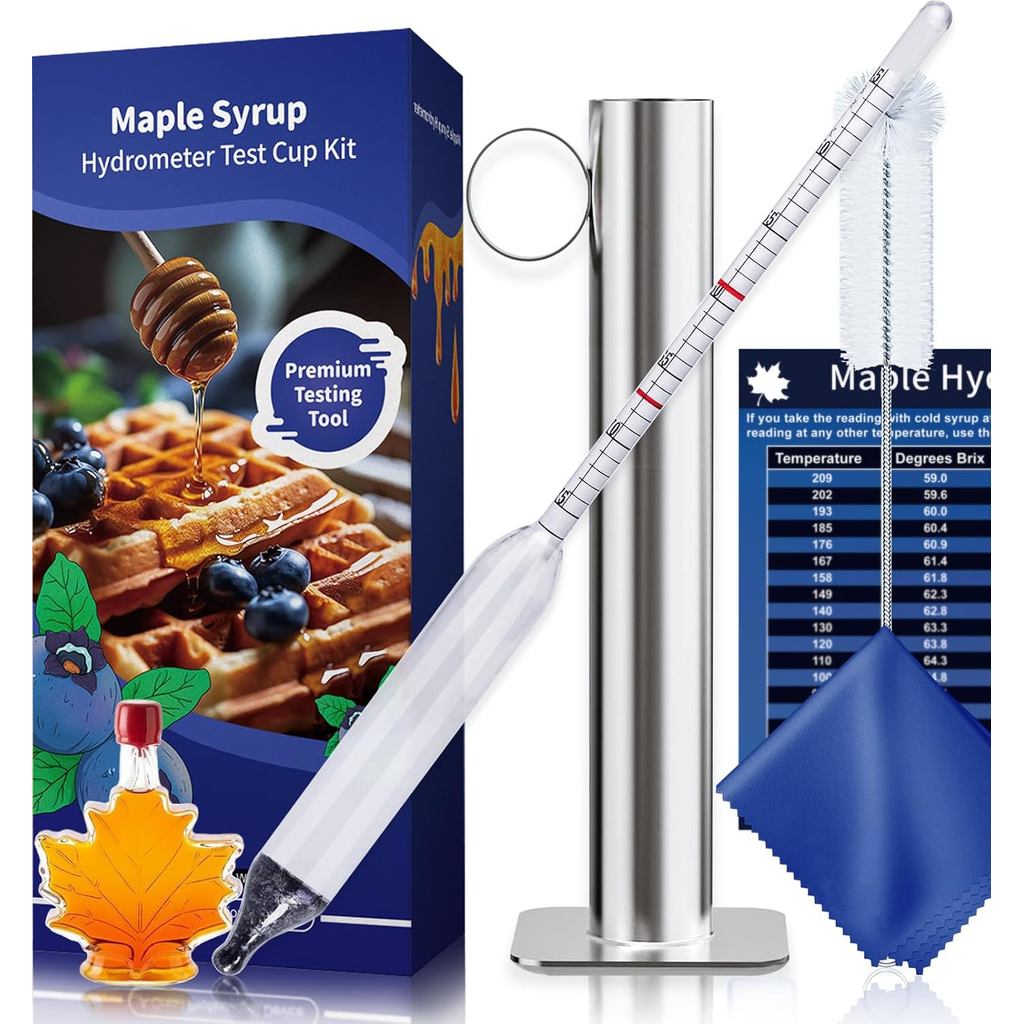CIMALAB Maple Syrup Hydrometer Test Kit, Hydrometer สําหรับ Maple Syrup Hydrometer Kit พร้อม Baume แ