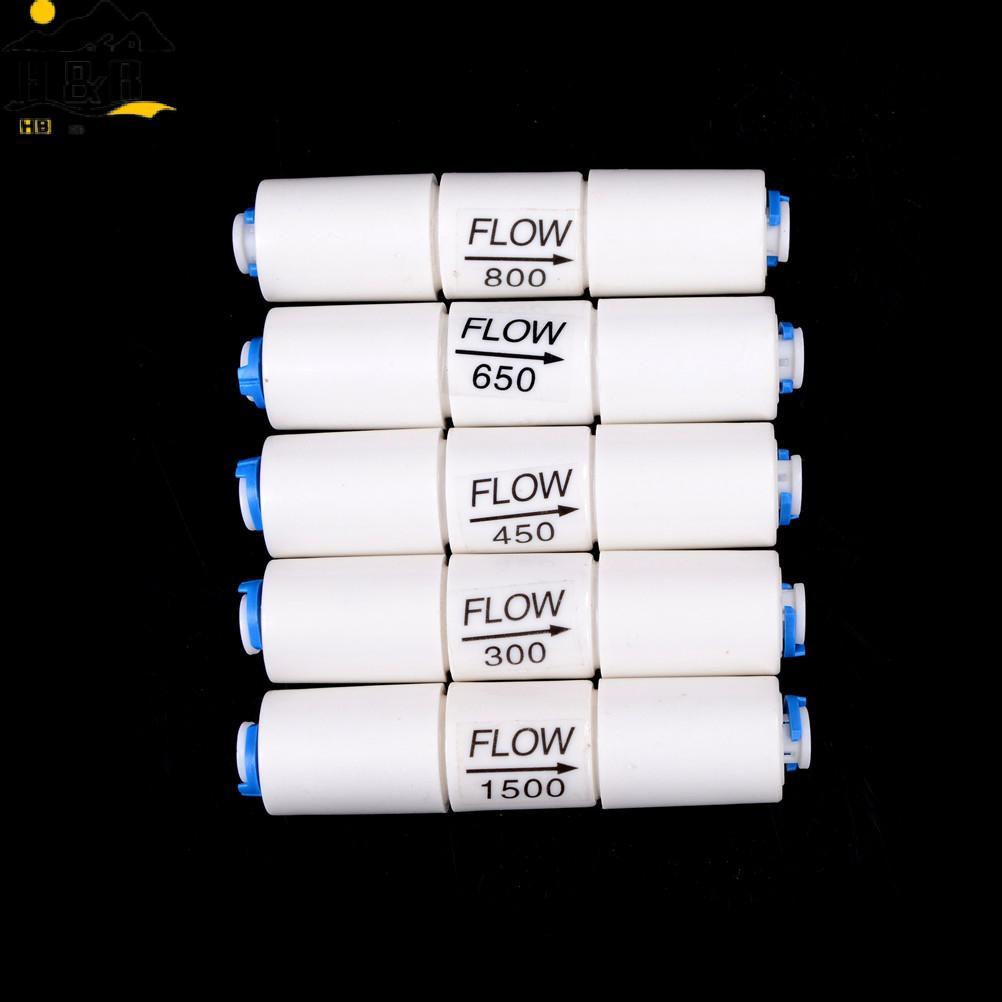 H&B 1/4" Flow Restrictor 300CC-1500CC พร้อม Qui Connect สําหรับ RO Reverse Osmosis {th}