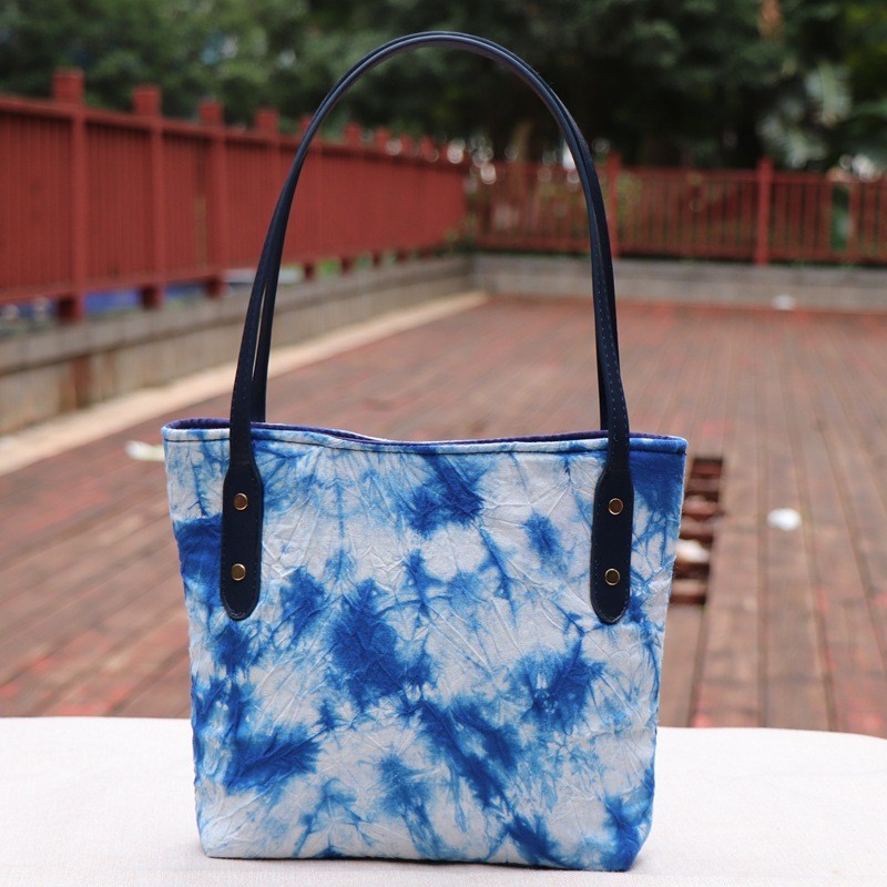 กระเป๋าสะพายสุภาพสตรี handmade tie-dye สไตล์ชาติพันธุ์ Dali & Lijiang