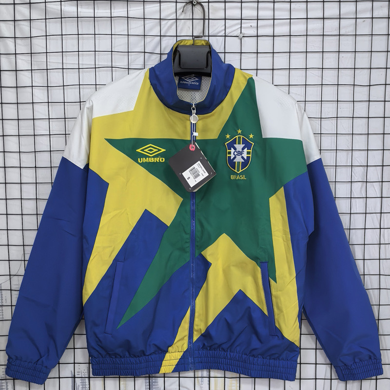 1993/94 พี่ชาย เสื้อฟุตบอลย้อนยุคปักเสื้อกันลมผู้ชายเสื้อกีฬาฟุตบอล