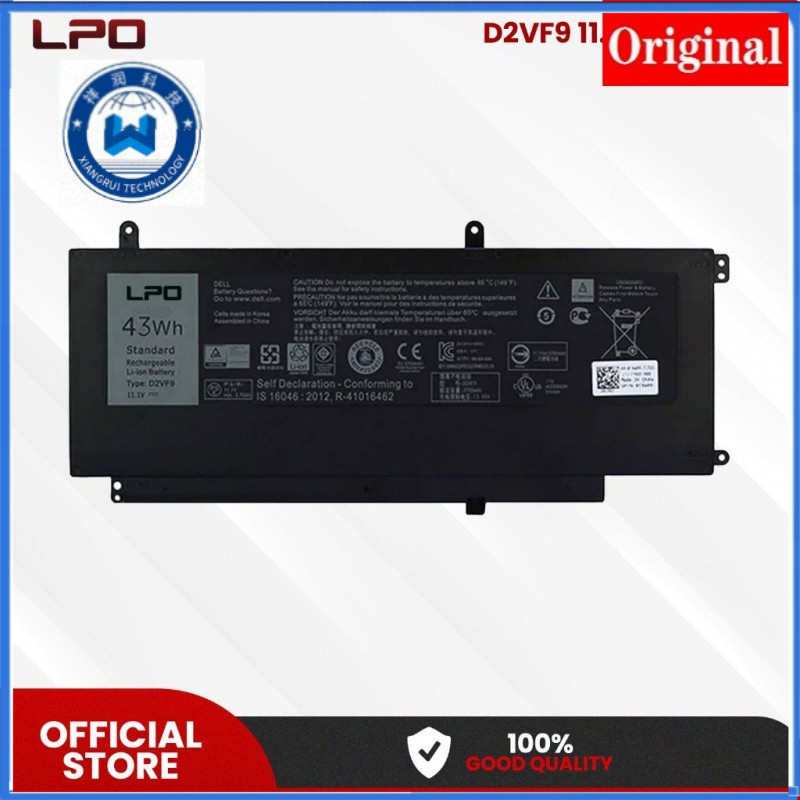 ✿LPO แบตเตอรี่แล็ปท็อป D2VF9เข้ากันได้กับ15 7547 7548 5459D PXR51 0YGR2V