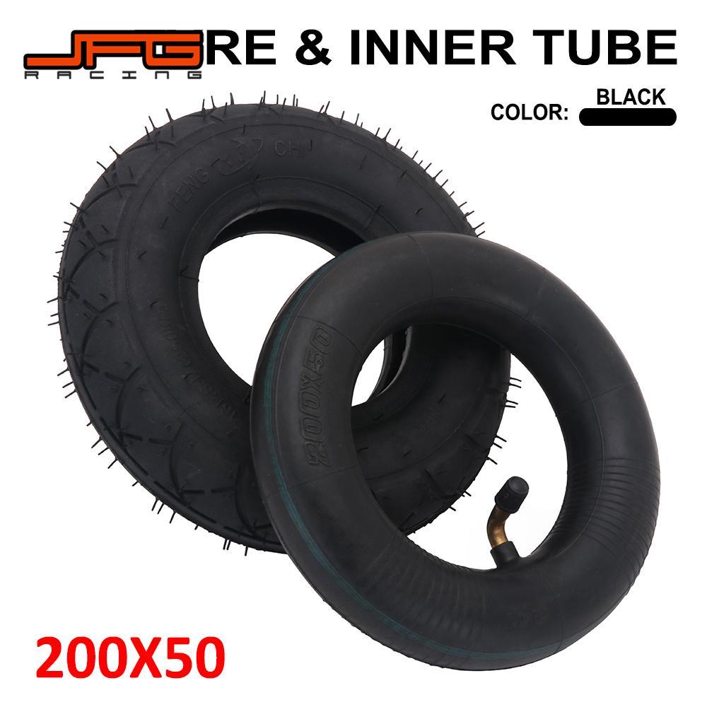 Lชุดยาง 200x50-110 ด้านในยางด้านนอก 8 นิ้ว 200*50 สําหรับมีดโกน E150 E200 Dune Buggy Crazy Cart mini