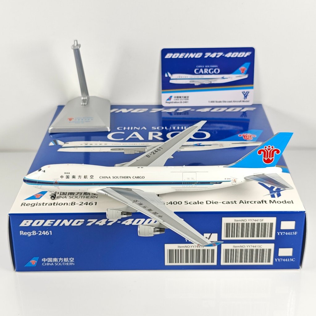YY Wings 1: 400 China Southern Airlines B747-400F B-2461 โมเดลเครื่องบินโลหะ
