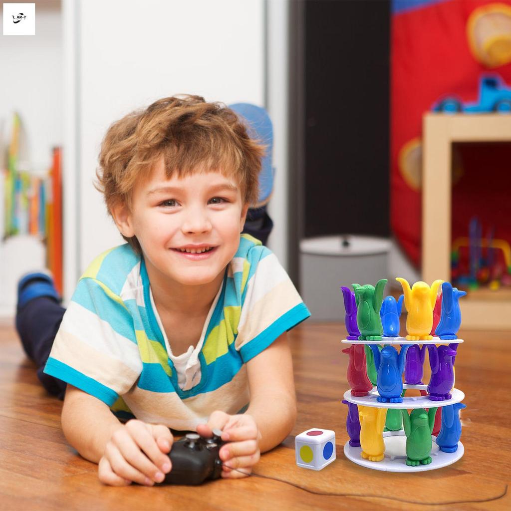 Penguin Building Blocks ของเล่นซ้อน Creative Intelligence Logic Training Blocks ของเล่นสําหรับเด็กขอ