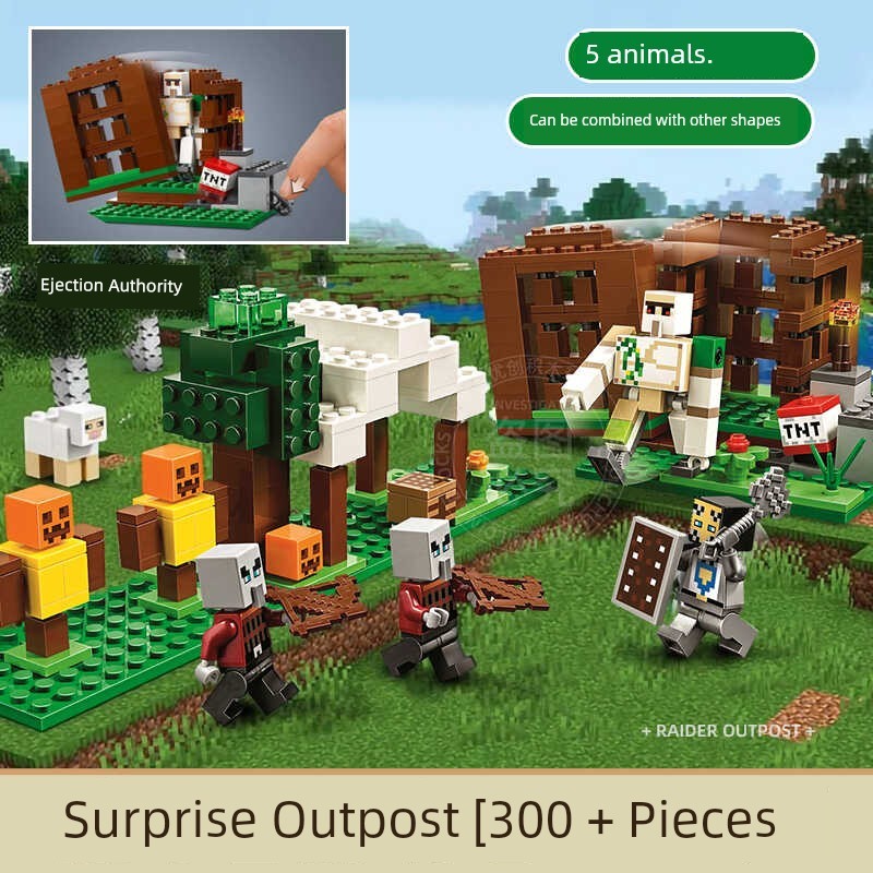 minecraft toy minecraft Minecraft สินค้าใหม่ Predator Bow Arrow Village House