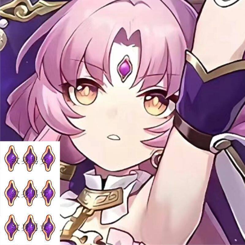 สติกเกอร์cosplay Honkai Star Rail Fu Xuan ลายหน้าผากและทั่วร่างกาย สำหรับคนรักอนิเมะและเป็นของขวัญดี