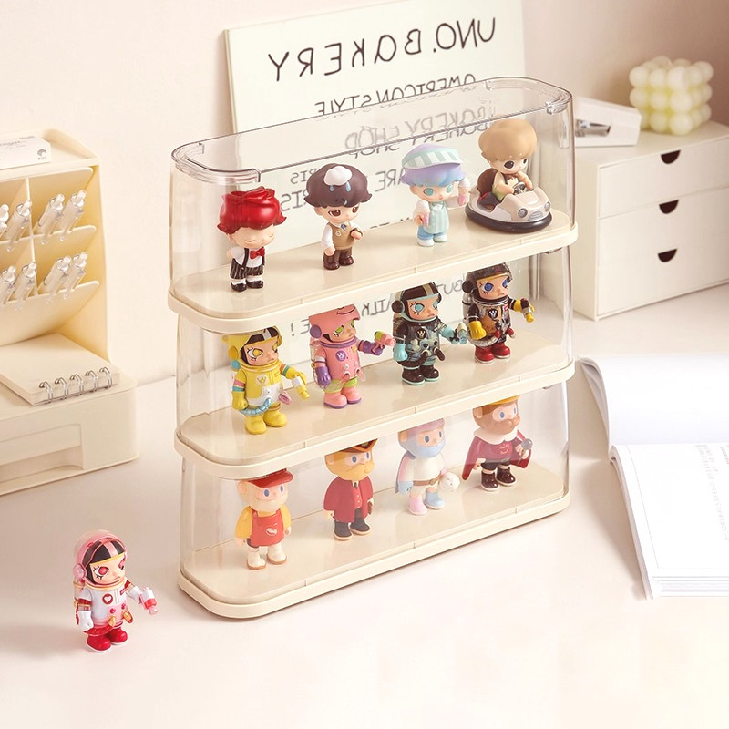 FORYO กล่องโมเดลอะคริลิกใส กันฝุ่น สามารถใส่ของเล่นได้ ตู้โชว์สะสม ดีไซน์มินิมอล ตกแต่งบ้านสวยงาม