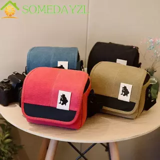 SOMEDAYZL กระเป๋ากล้อง,กระเป๋ากันน้ําผ้าใบ,สายคล้องไหล่ถ่ายภาพอเนกประสงค์ไหล่เดี่ยวเอียงกล้องวิดีโอกระเป๋ากลางแจ้ง