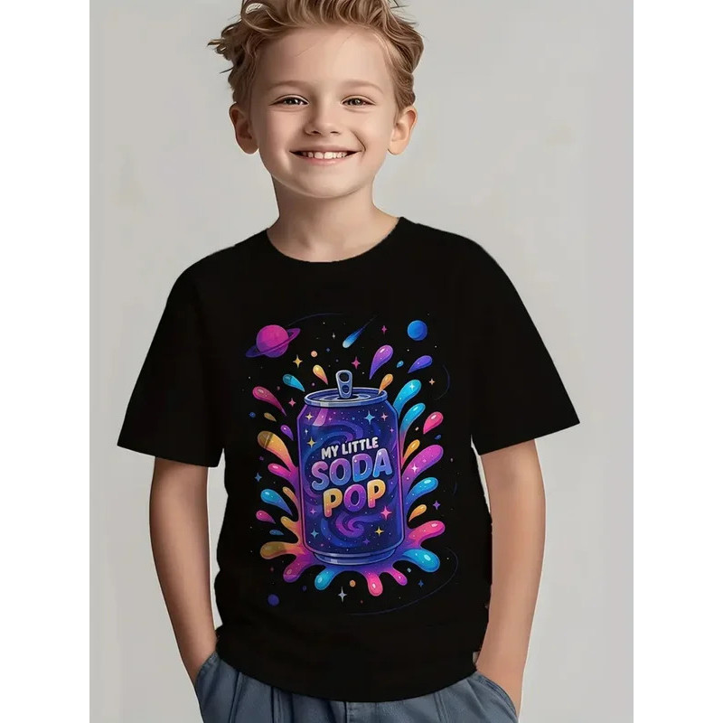เสื้อยืด My Little Soda Pop สำหรับเด็ก เสื้อยืดลาย K-Pop ดนตรี อนิเมะเกาหลี เสื้อยืดแร็พ ฮิปฮอป เสื้