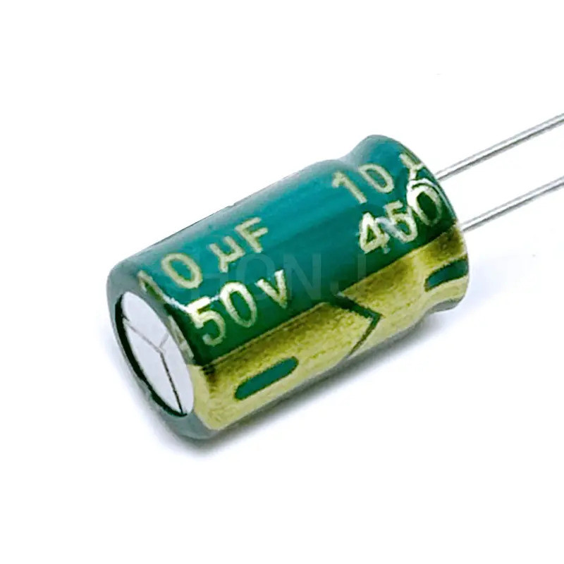 10PCS 450V10UF อลูมิเนียม Electrolytic Capacitor Low Esr/ความต้านทานความถี่สูงขนาด 10*17 10uf450v 45