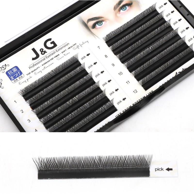 UL7P YY Eyelash Grafting Eyelashes Matte สีดํา Y-Shaped Eyelashes Love สุทธินุ่มขนตาสวย YY Extension