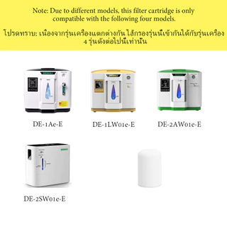 Oxygen concentrator ตลับกรองแบบถอดเปลี่ยนได้ ชุดสองชิ้น ใช้ได้กับหลายรุ่น