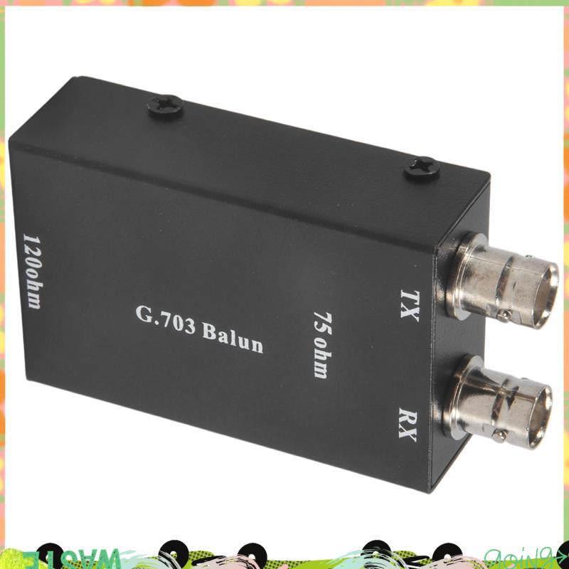 2.048Mbps G703 Coaxial BNC to RJ45 Transmitter E1 Converter Balance to Unbalance 75 Ohm to 120 Ohm I
