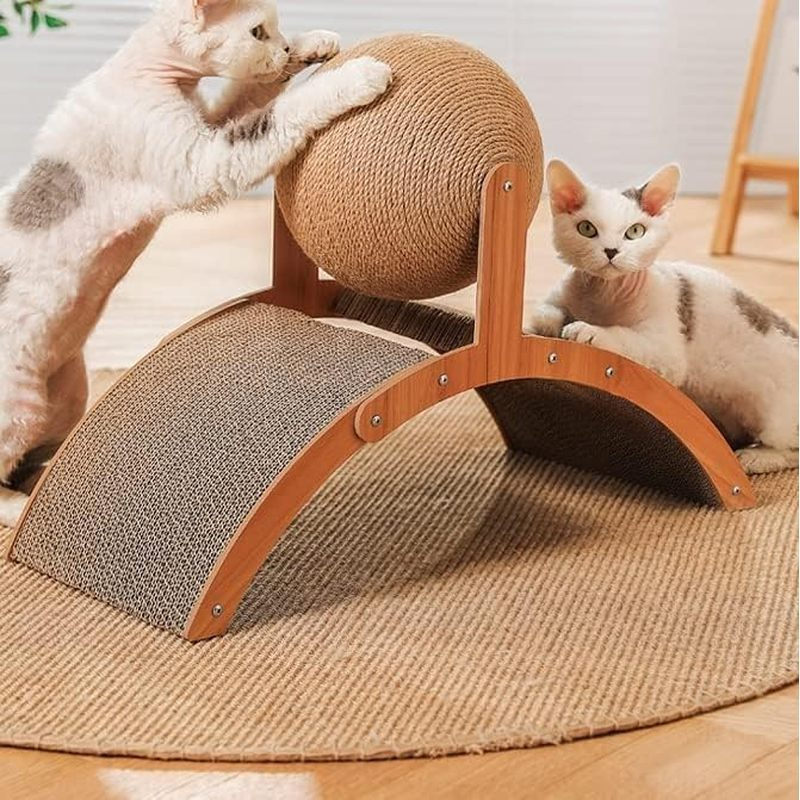 แผ่นขูดสําหรับแมว, โพสต์เกาแมว, กระดานลับแมวCardboard,Kitten Scratcher,sisal cat Scratch Board, cat 
