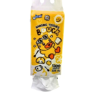Jaxx แจ็กซ์ ทิชชู่ หูหิ้ว ทิชชู่แขวน B.Duck 1300 แผ่น/หิ้ว หนา4ชั้น