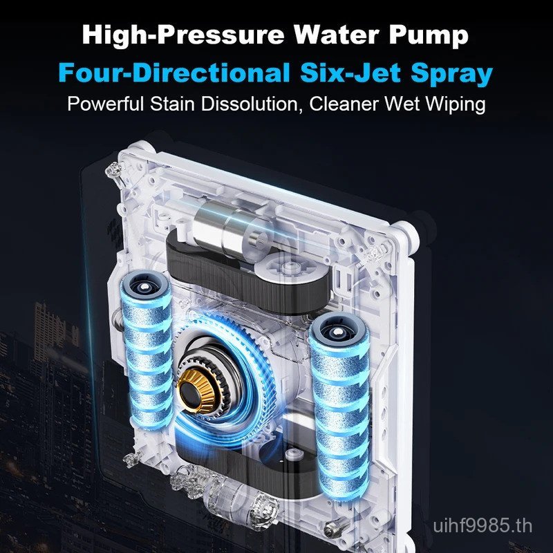 2026 Robot Window Vacuum Cleaner Liectroux S9,2 roller brusher,สเปรย์น้ํา 6 ทิศทาง,9kPa,APP control,