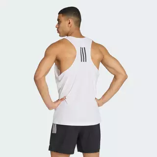 adidas วิ่ง เสื้อกล้าม Own the Run ผู้ชาย สีขาว IK7435