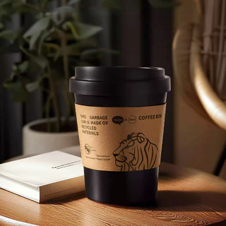 ถังขยะอเนกประสงค์รูปแก้วกาแฟ เขย่าฝาถังขยะ ตกแต่งถังขยะ ถังขยะ รูปทรงถ้วยกาแฟ สร้างสรรค์ ห้องนั่งเล่น ห้องนอน ห้องครัว