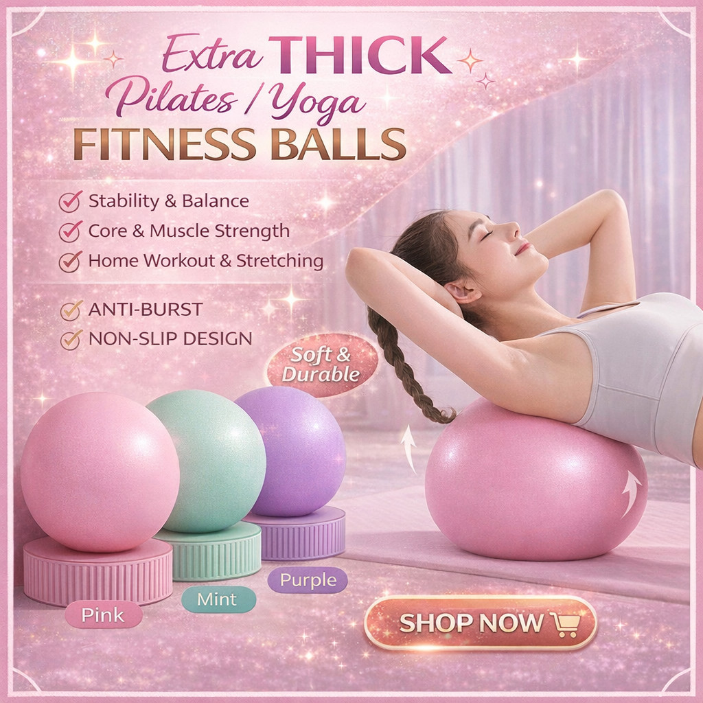 Core Balance Pilates Ball Anti Burst, Core Ball พร้อมหลอดเงินเฟ้อ, Mini Pilates Ball สําหรับกายภาพบํ