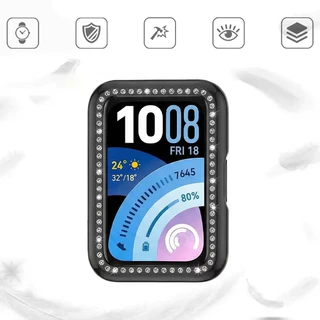 กรณีเพชร for Huawei Band 11 / Huawei Band 11 Pro เคส สมาร์ทว็อช อุปกรณ์ปกป้องกันหน้าจอรู ปกป้องกันรอยขีดข่วนรูป้องกัน