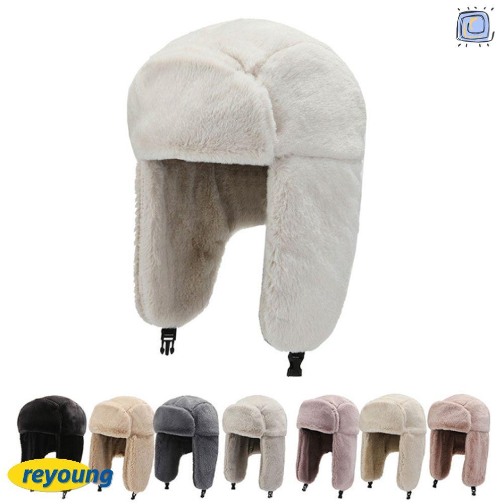หมวก Ushanka กันลมอุ่นสำหรับฤดูหนาว