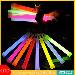 Geoolimy แท่งไฟฉุกเฉิน เรืองแสง 6 นิ้ว สําหรับตั้งแคมป์ light stick ดําน้ํา แท่งไฟปาร์ตี้ แท่งไฟคอนเสิร์ต