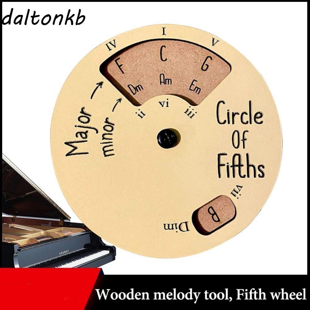 DALTONK เครื่องมือไม้, เครื่องมือการศึกษาดนตรี กีตาร์ไม้ล้อคอร์ด, ล้อไม้กลมวงกลมล้อที่ห้าล้อน้ําหนักเบารอบเพลงเครื่องมือกีตาร์