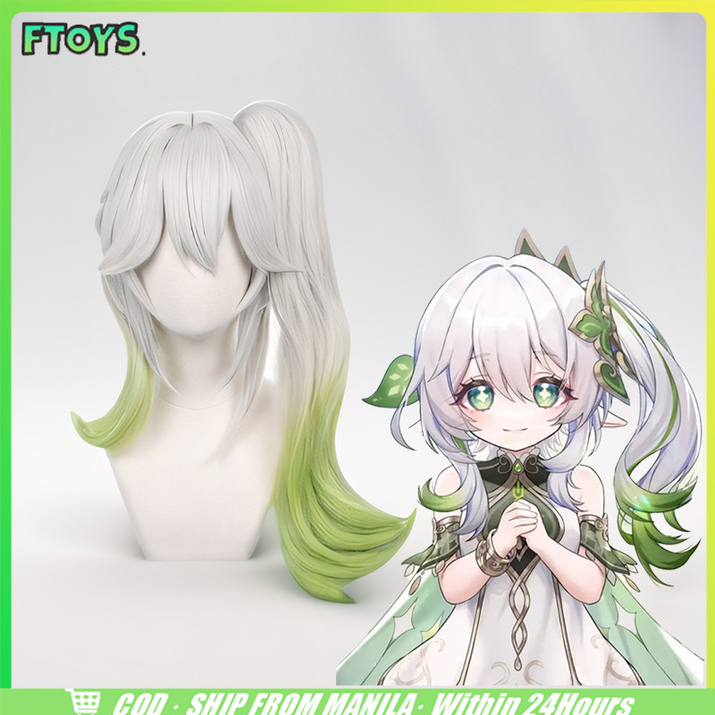 วิกคอสเพลย์ genshin impact nahida wig วิกผมอนิเมะ wig cosplay