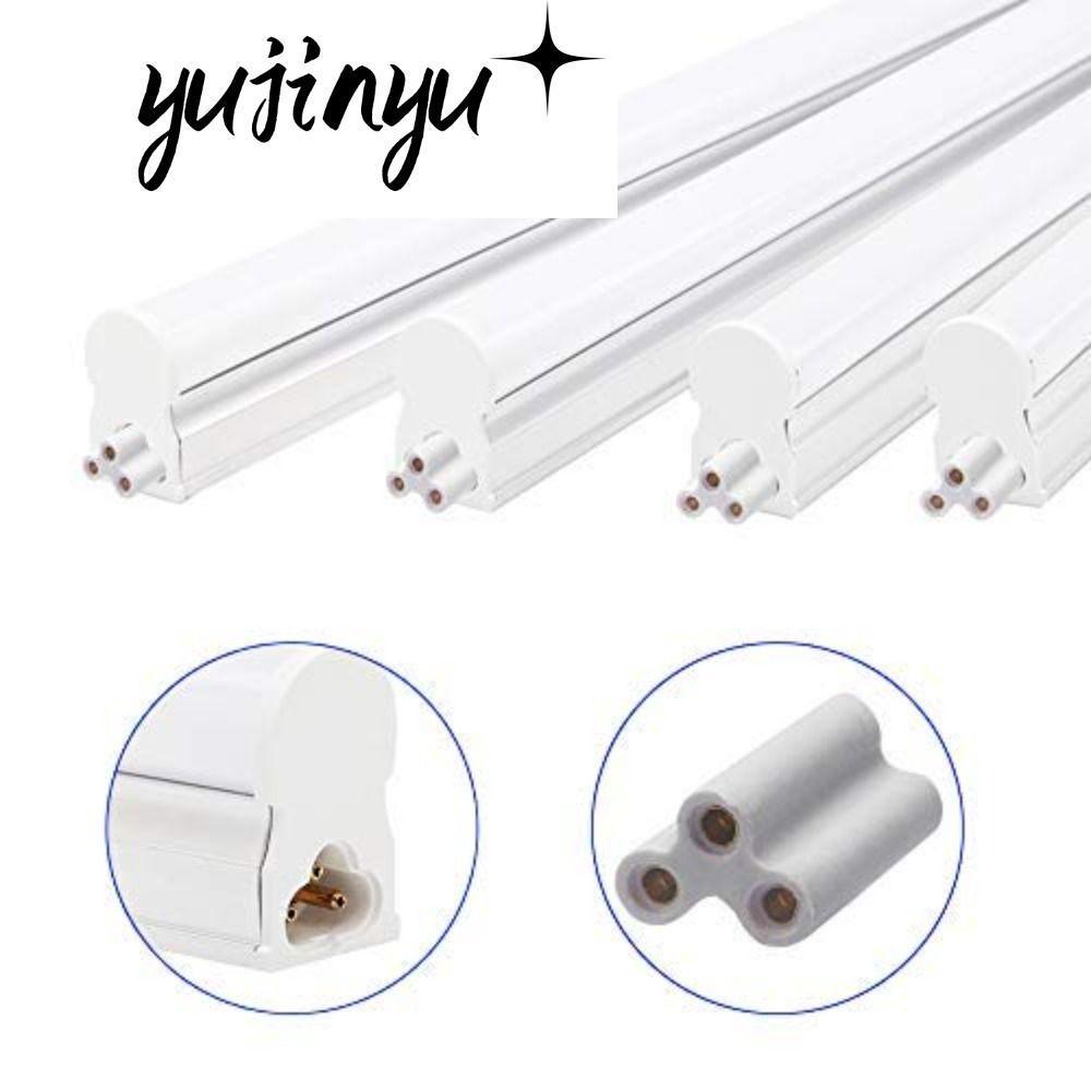 YUJINYU 100/50/30/20/10 ชิ้น 3 หลุม Hard Joint Connector, Double End Splice T5 T8 Bracket Light Conn