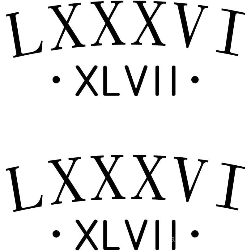 2 แพ็ค Resist 8647 สติกเกอร์ตัวเลขโรมัน LXXXVI XLVII 8647 Anti Protest Subtle Decal (สีดํา)