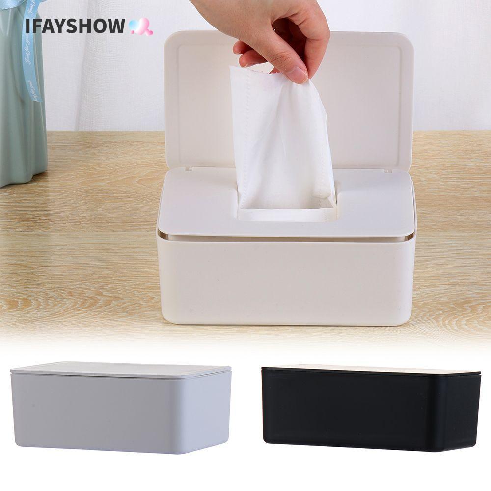 IFAYSHOW กล่องทิชชู่เปียกคอนเทนเนอร์ผ้าเช็ดปากเก็บผ้าเช็ดทําความสะอาดเด็ก