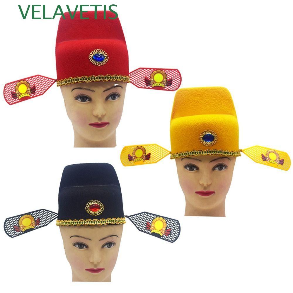 VELAVETIS Number One Scholar หมวกผู้หญิงสําหรับชายโบราณหมวกเด็กหมวกคอสเพลย์เครื่องแต่งกายโบราณวัฒนธร