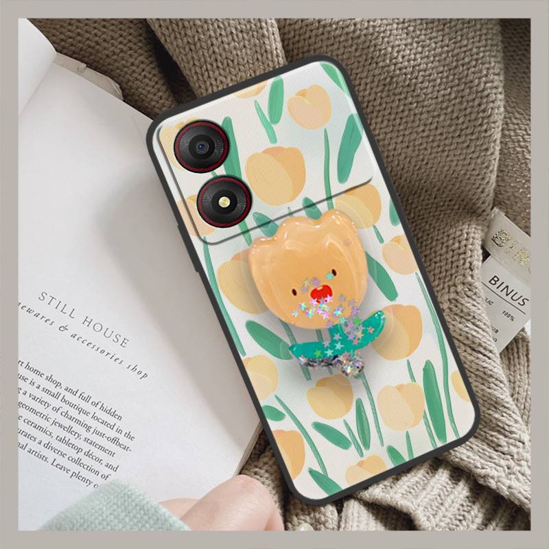 ทนทานป้องกันเคสโทรศัพท์สําหรับ ZTE Blade A34 Anti-knock ออกแบบแฟชั่น Quicksand Soft Case TPU Glitter