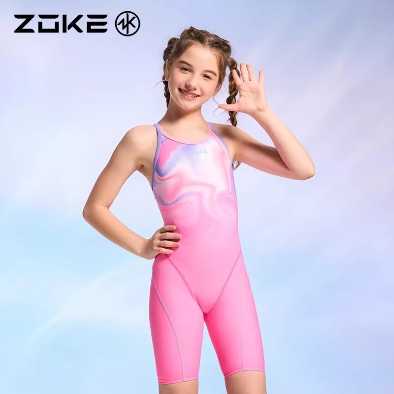 ชุดว่ายน้ำเด็ก ZOKE เกราะว่ายน้ำเด็กเทรนเนอร์ชุดคอสเพลย์ชุดคู่แข่งขัน