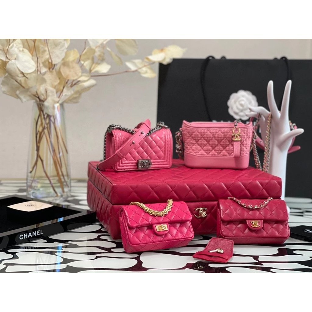 Chanel Gift Box Cosmetic Case Set Combine Four Mini Chain Bags Early Autumn Craft Workshop Series Mo