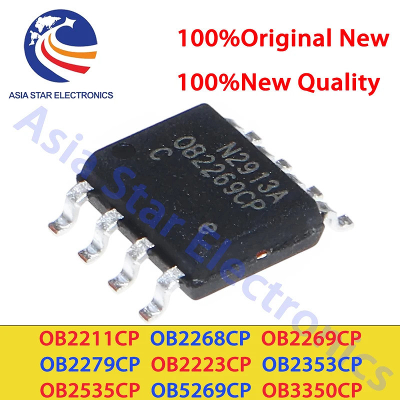 5pcs OB2269CP OB2211CP OB2268CP OB2279CP OB2223CP OB2535CP OB569CP OB3350CP sop-8 ชิปเซ็ต ic